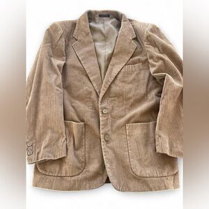 Vintage Members Only, 100% Cotton Corduroy Tan Blazer Jacket